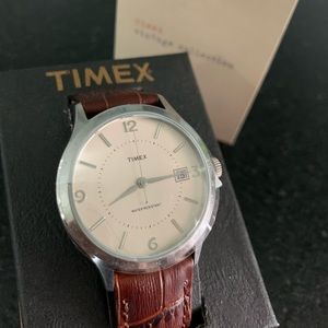 Timex Vintage Collection W92 J.Crew Leather Watch